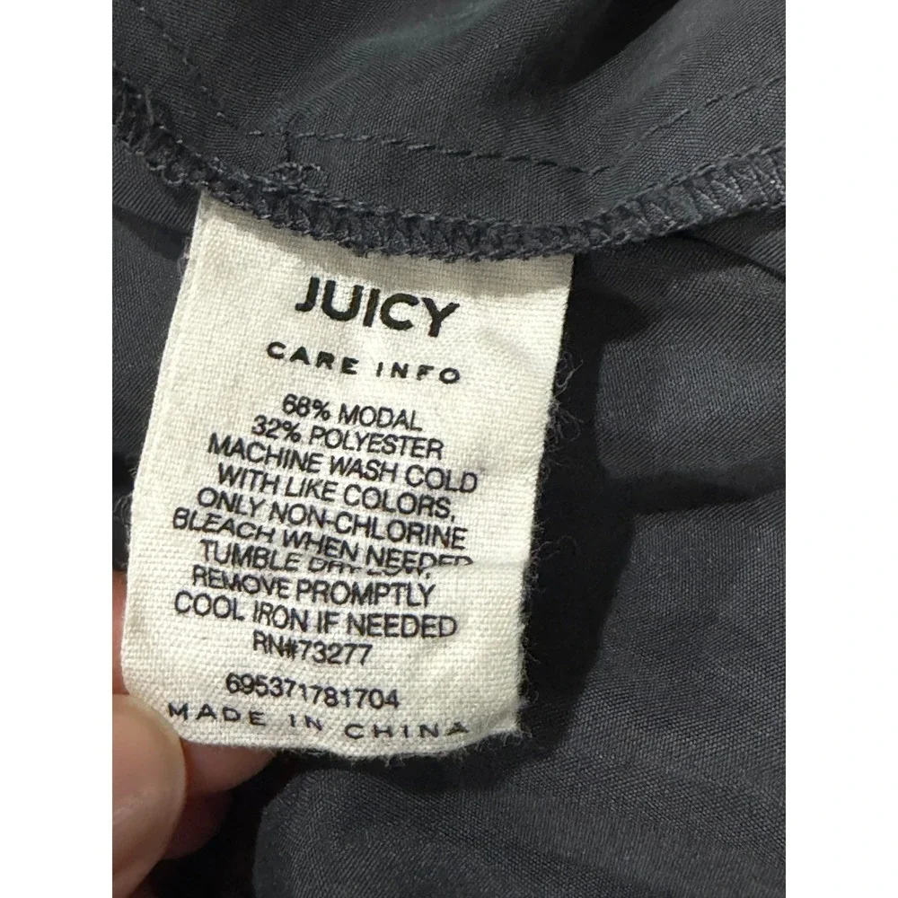 Juicy Couture Women XS Gray Modal‎ Blend Open Front Duster Cardigan Short Sleeve